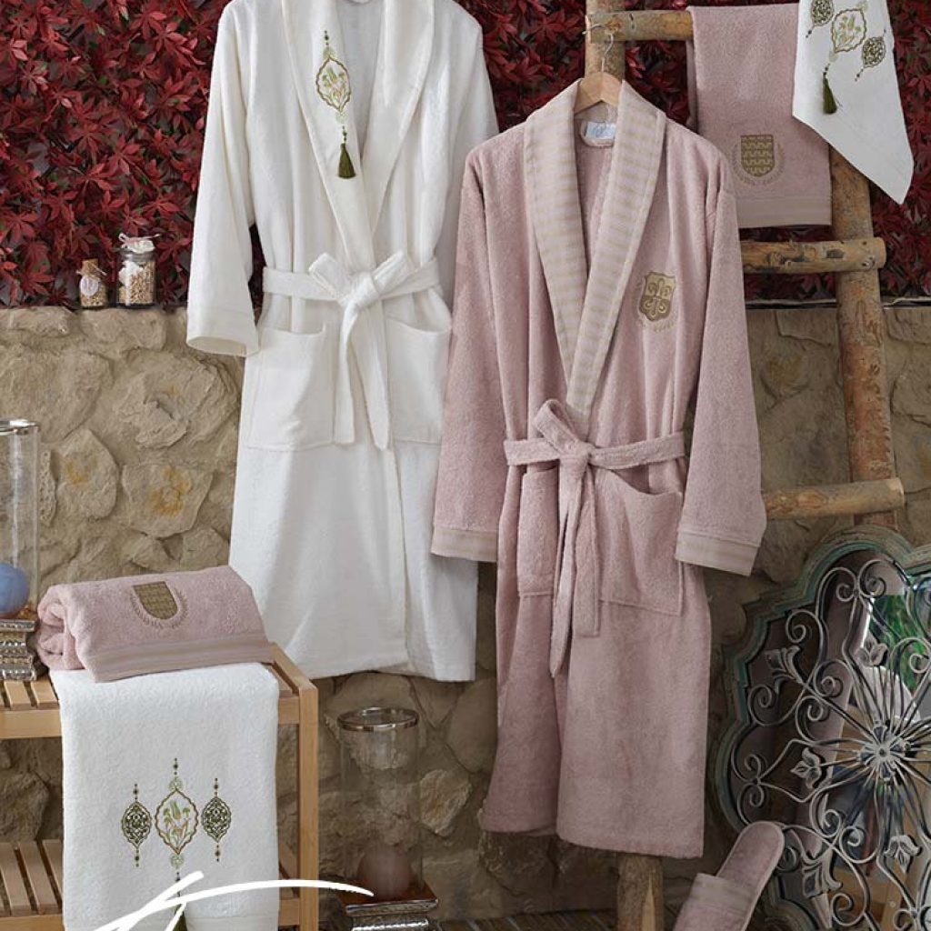 Family Bathrobe Set - Zorel Textile - Towel - Bathrobe - Linen